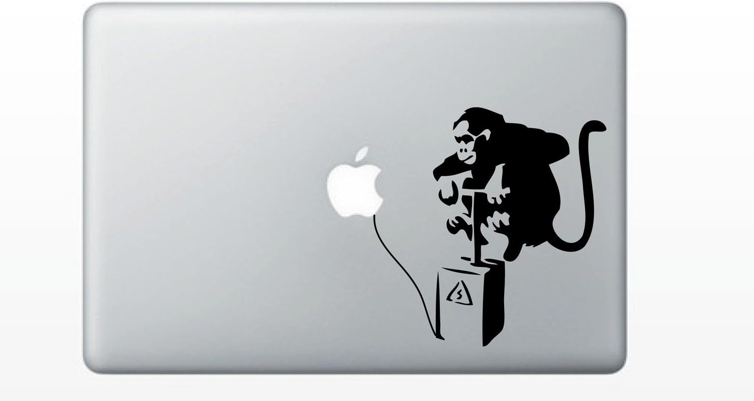 Banksy Monkey Bomb MacBook Decal Mac Apple skin sticker