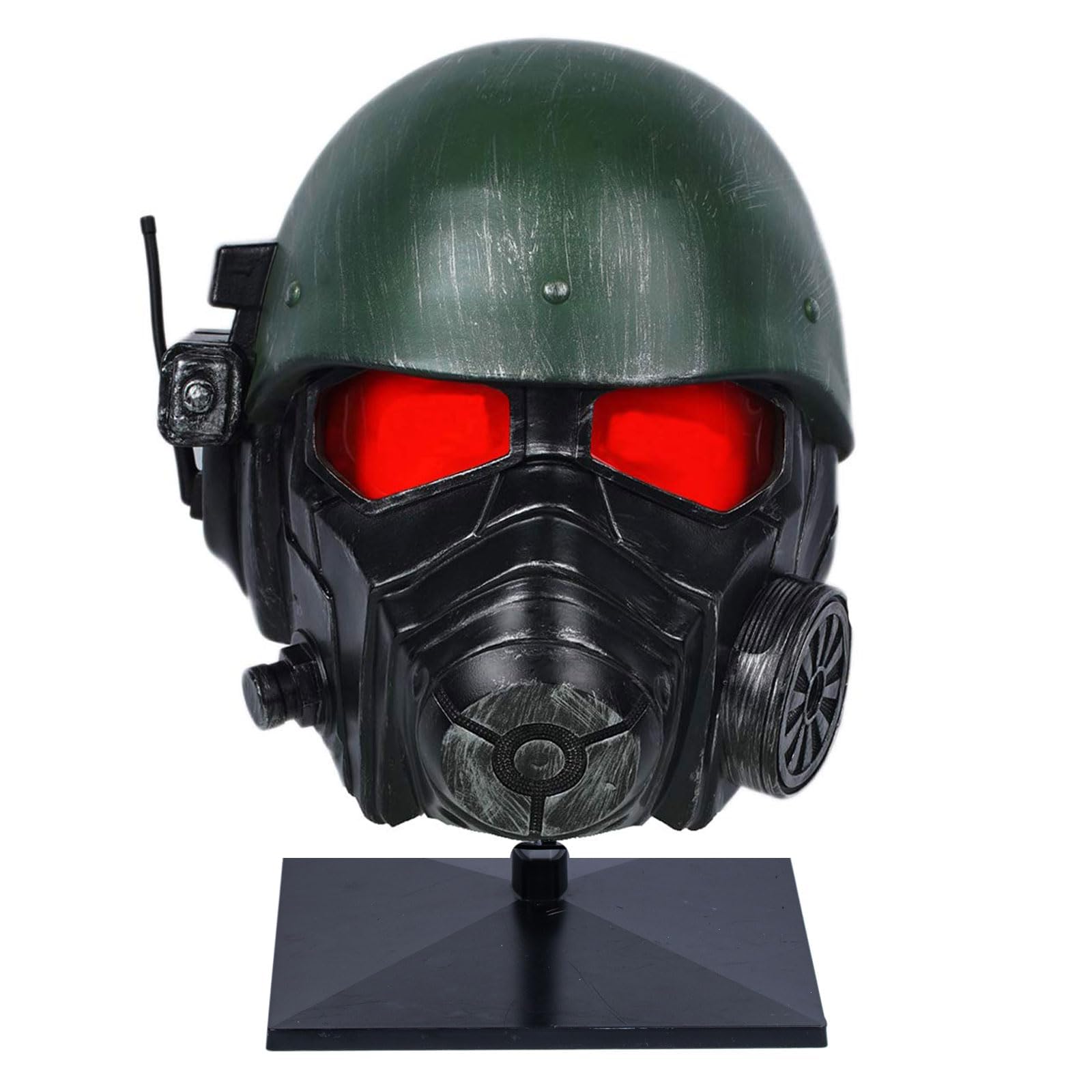 Tcahelly Halloween Ranger Cosplay Helmet NCR Armor Helmet Cosplay Costume Mask Resin Full Head Mask for Men Women Collectible Prop Accessories