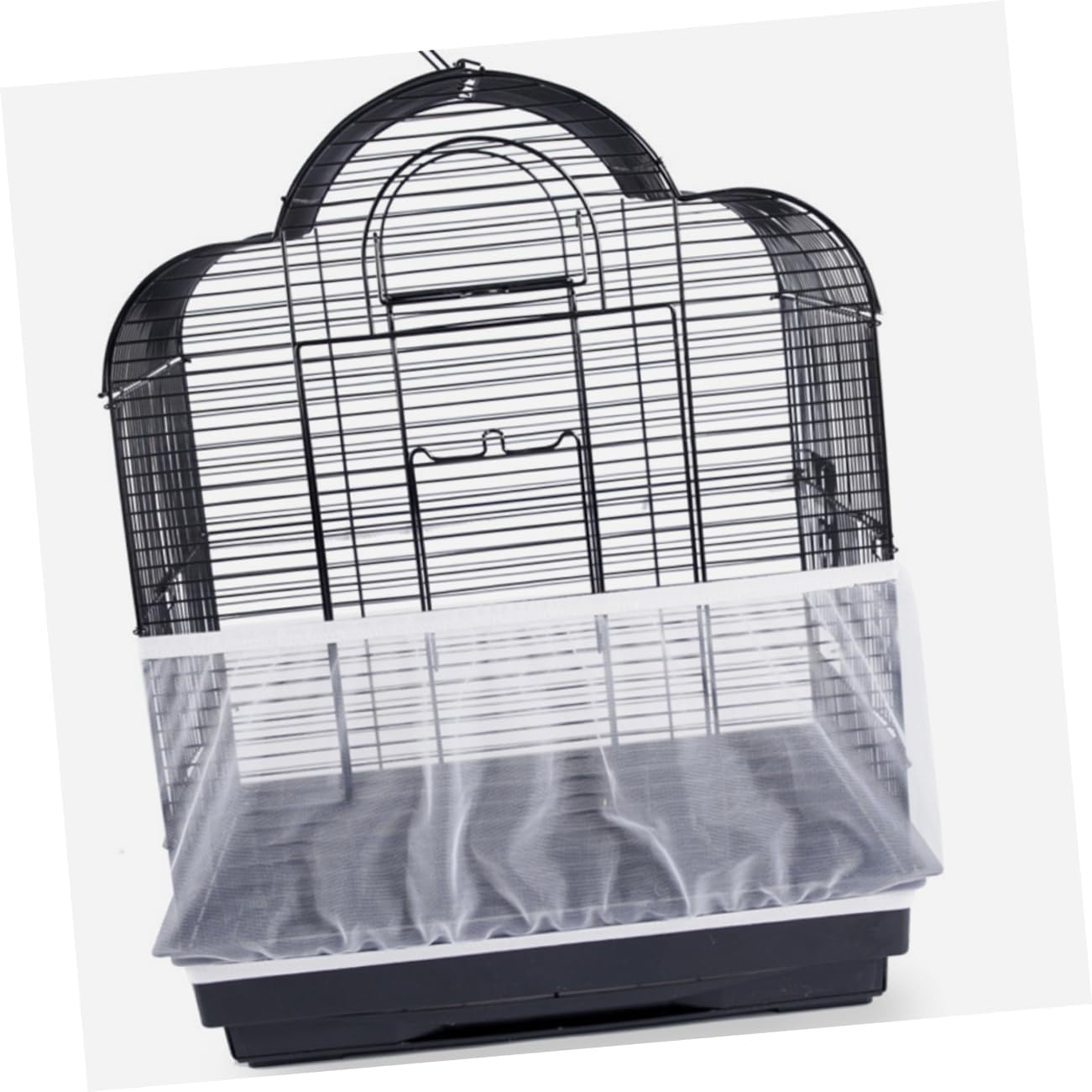 BESPORTBLE Birdcage Cover Net Stretchy for Parrots and Birds Breathable Mesh Protector Fits Standard Bird Cages Height Circumference