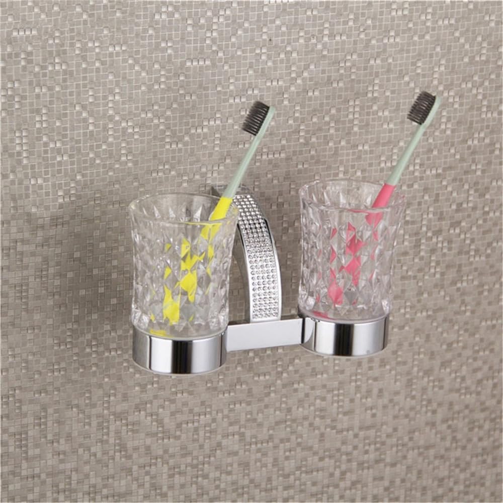 Accessoires de salle de bain en cristal et chrome chic pour une décoration luxueuse