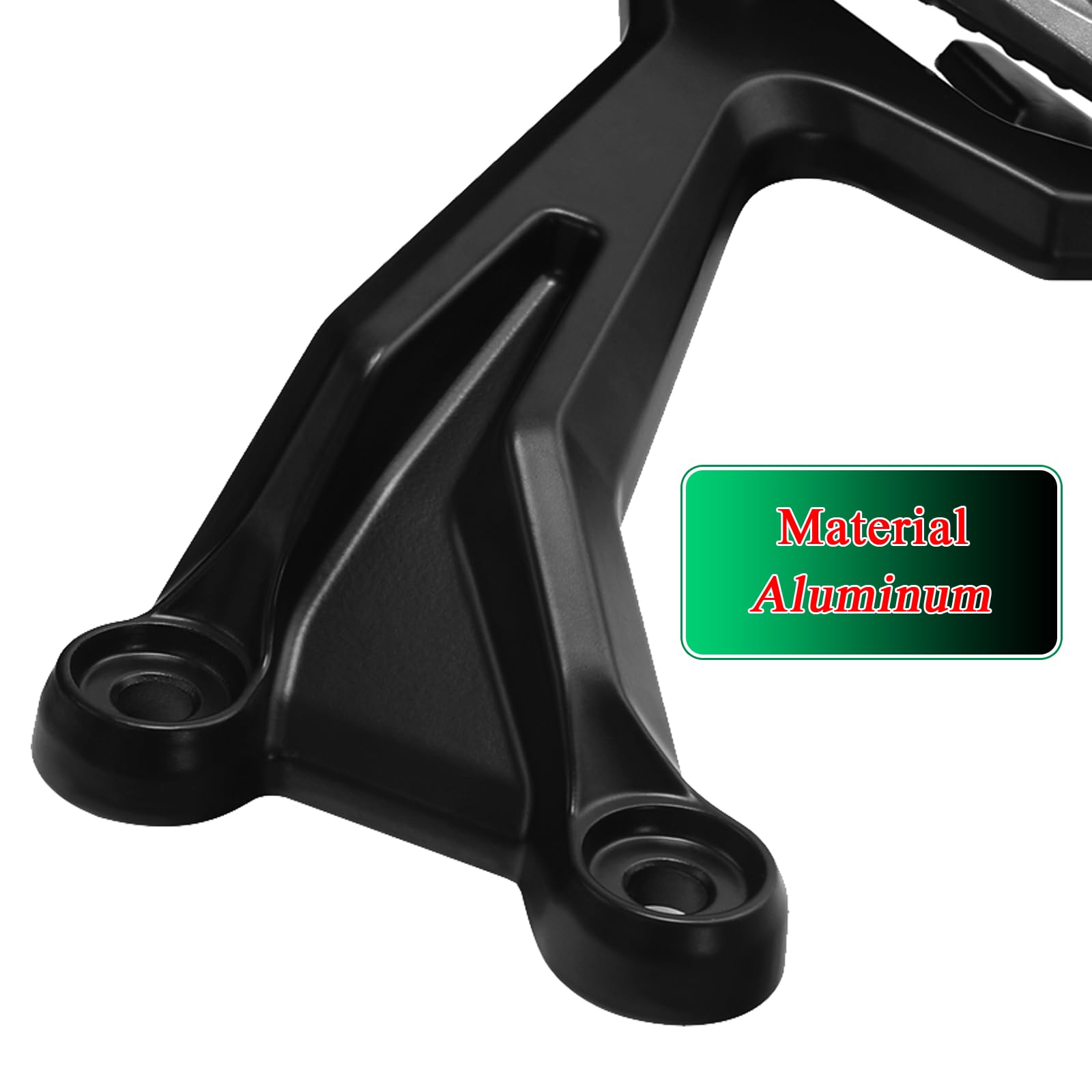 Reposapiés trasero para motocicleta con kit de soportes para Kawasaki Ninja 650/Z650 2017-2024, negro