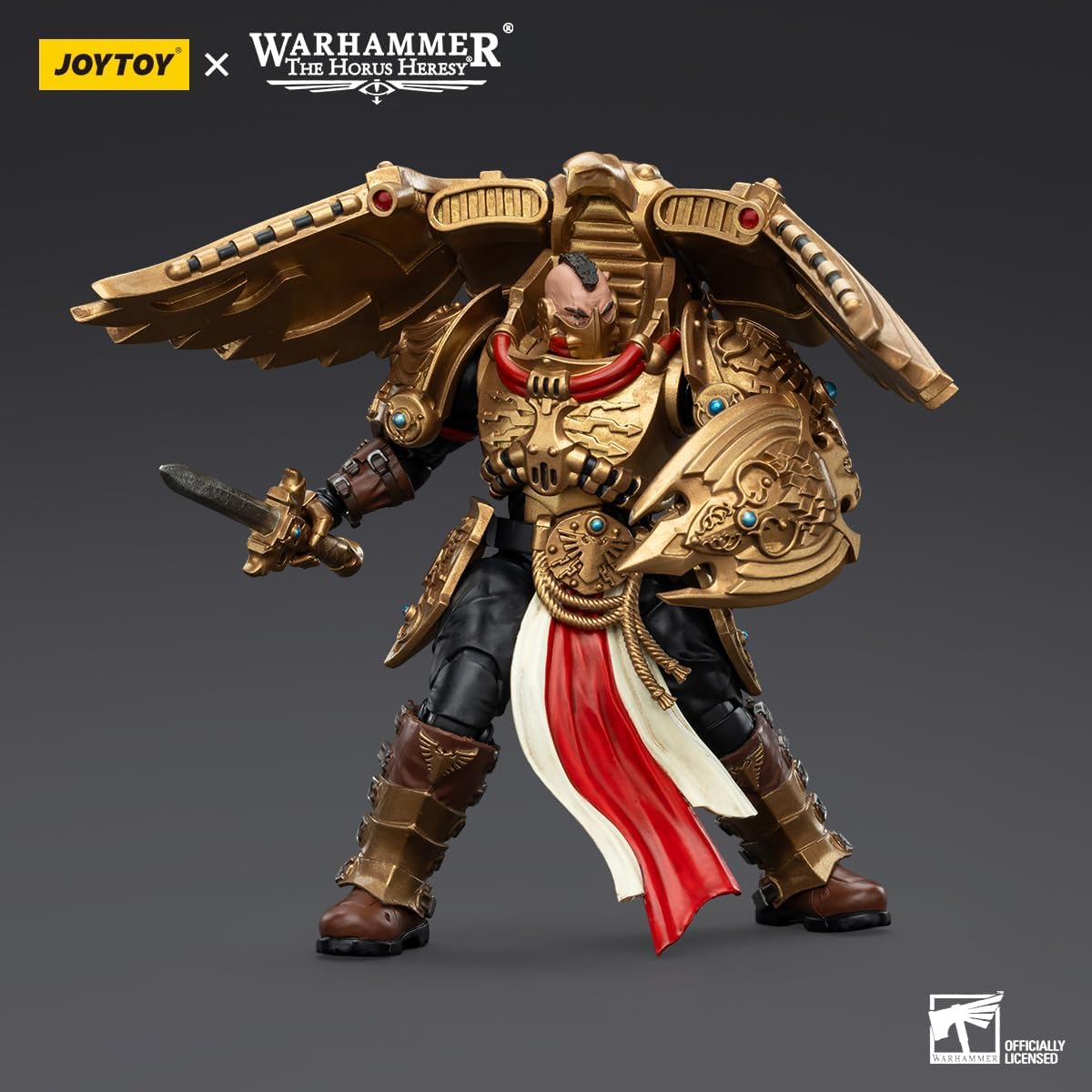 JOYTOY 1/18 Action Figures - Warhammer The Horus Heresy Legio Custodes Custodian Venatari Squad Venatari with Venatari Lance - 5‘’,Classic Character,Collectible,Age 15 and Above