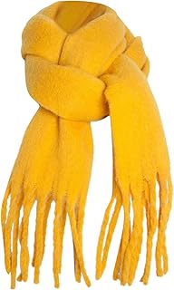 Bufanda larga grande de invierno cálida con capucha y bufanda para niños