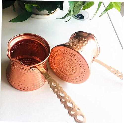 Miniatura 4 de Cabilock Taza de café turco, café expreso, café expreso, mantequilla Cezve, olla de fusión para estufa, cafetera griega árabe, tetera, tetera