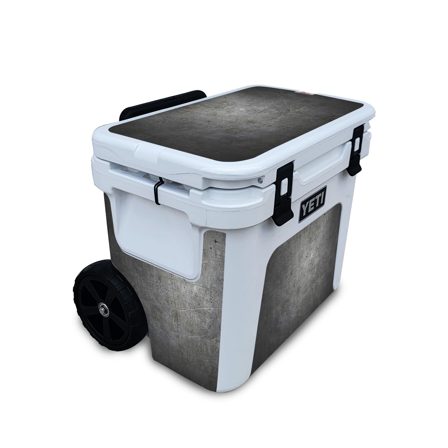 Skin Compatible with Yeti Roadie 32 Wheeled Cooler - Scratched Up - Premium 3M Vinyl Protective Wrap Decal Cover - Easy to Apply | Crafted in The USA by MightySkins