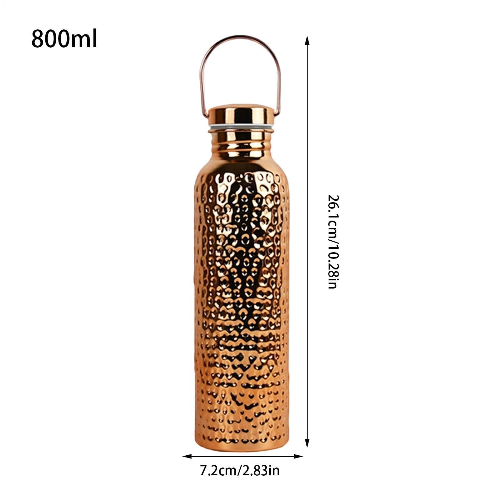 Wasserflasche aus Kupfer, tragbar, aus Edelstahl, wiederverwendbar