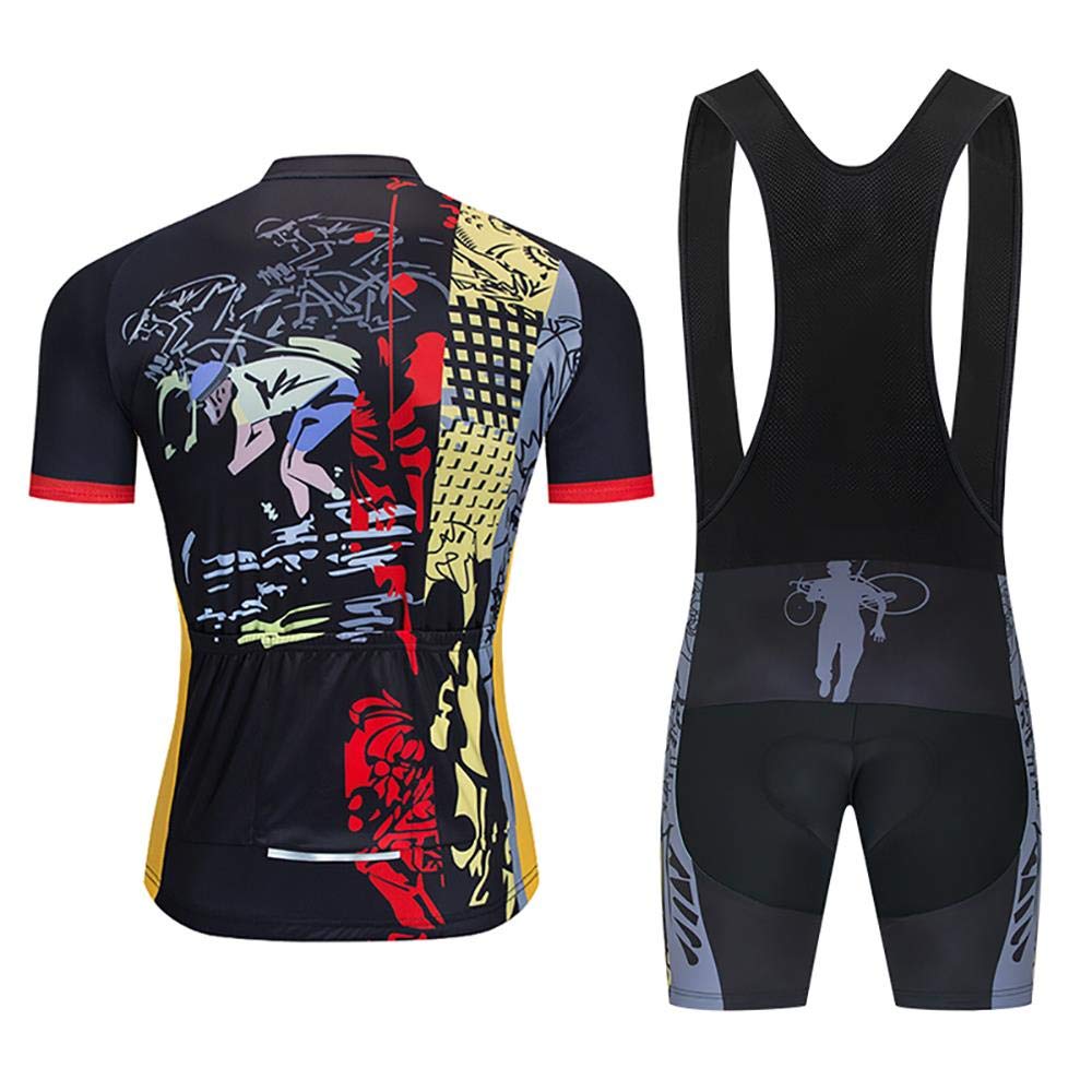 Ciclismo Maillot Hombres Verano Maillot MTB + Culotte Pantalones Cortos Bodies Ciclismo Ropa Maillot para Deportes al Aire Libre Ciclo Bicicleta