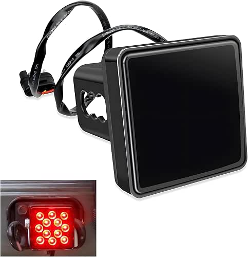LED Trailer Light, 12V Red, Fits 2" Receiver with 4-pin