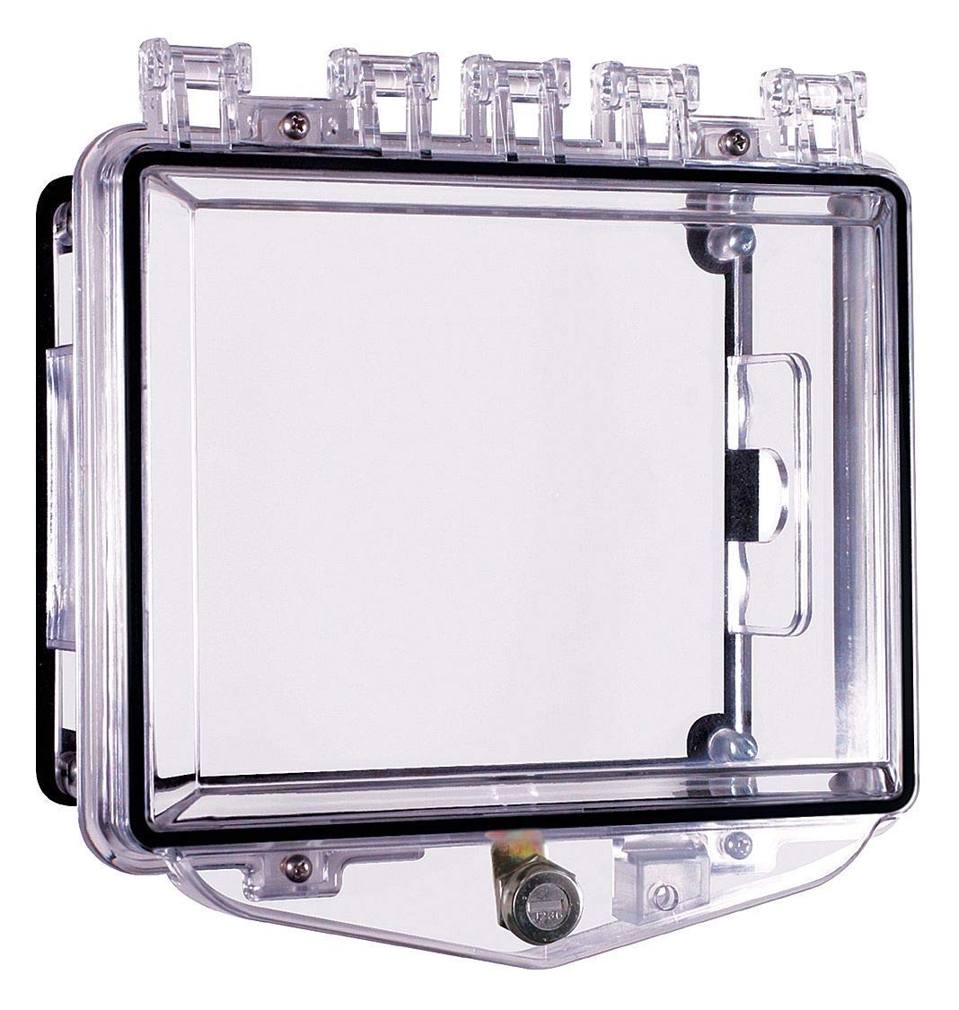 Enclosure, Open, Clear, Surface, Key Lock