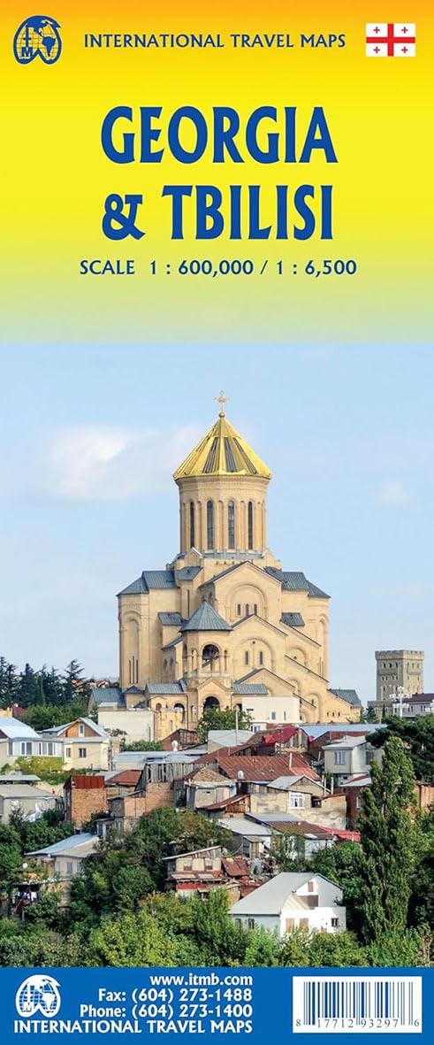Georgia & Tbilisi: ITM Travel Reference Map 1:600000