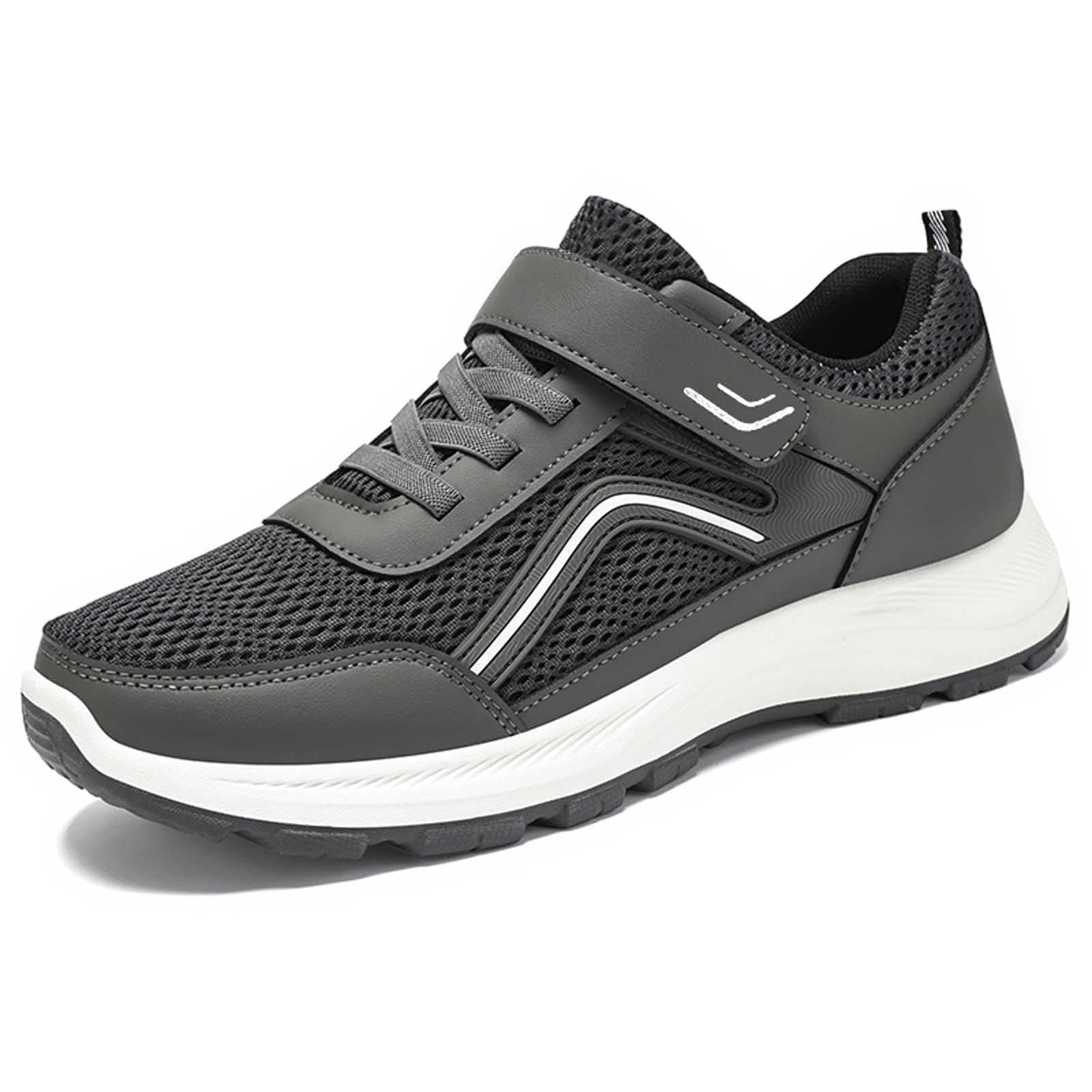 Generisch Herren Sneakers Atmungsaktive Herren-Sneaker mit Klettverschluss für gemütliches Gehen Laufen bequem rutschfest strapazierfähig ideal für den Alltag