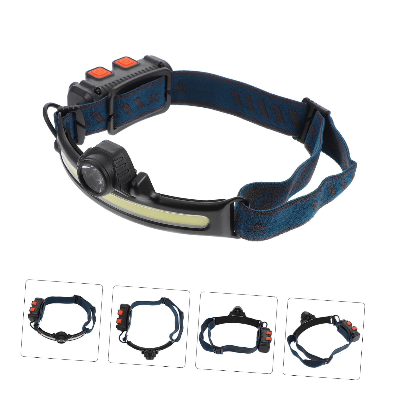 ORFOFE Linterna Led Recargable Luz Cabeza Resistente Al Agua Para Camping y Ciclismo