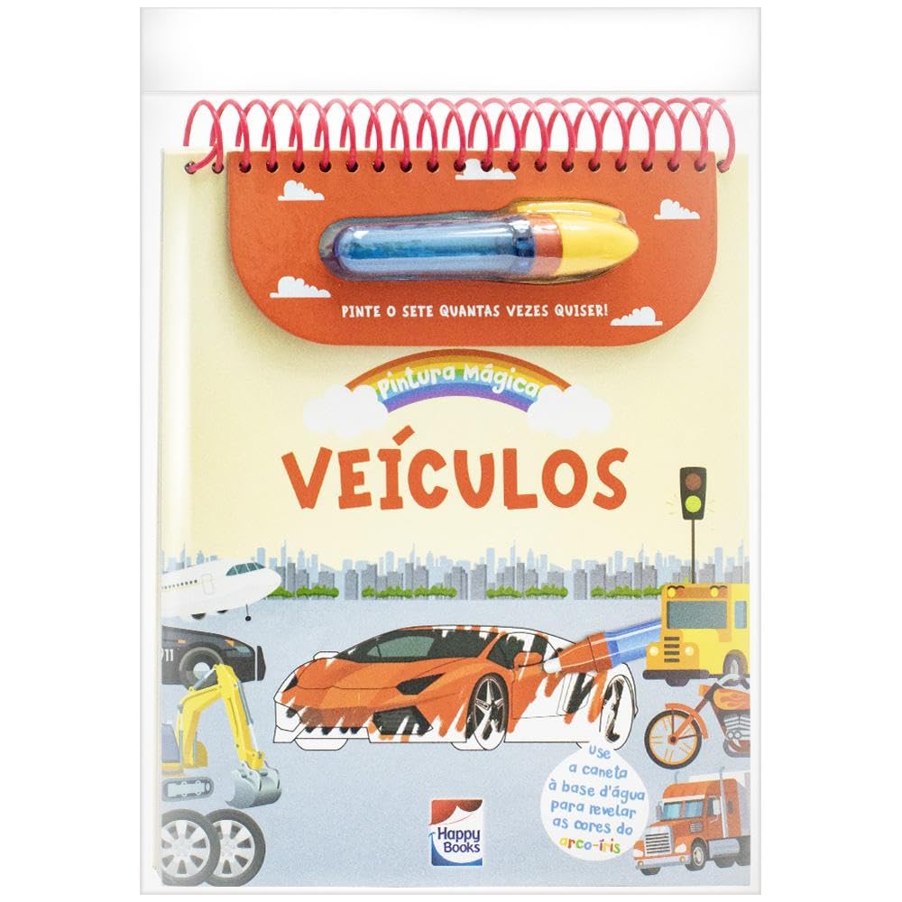 livro pintura magica veiculos