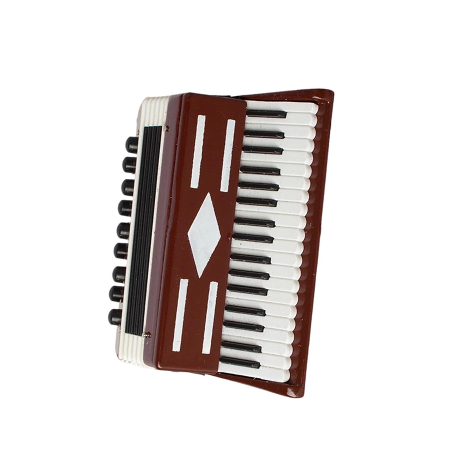 ZXFJYUIP Miniature Accordion Model Musical Instrument Ornament For Home Decoration(Red,8.5 * 7CM)