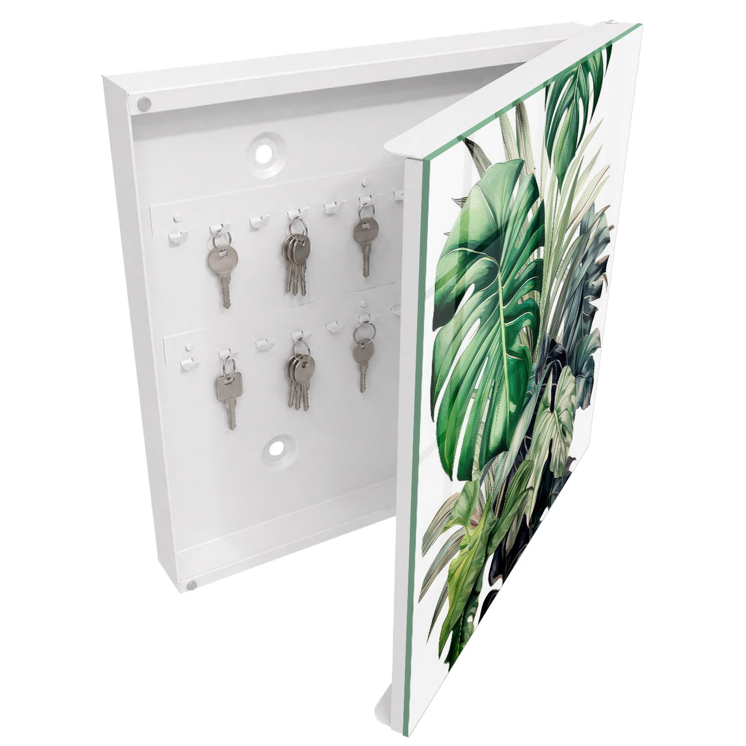 Tulup Armario de Llaves 30x30 cm | Blanco | Derecha | Montaje en Pared