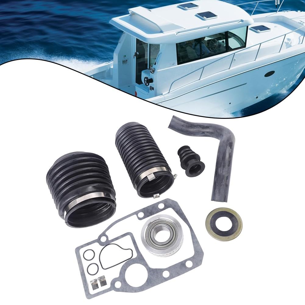 SPORTARC Kit de fuelles, juego de arranque de popa, rodamiento de cardán, para Penta SX-S SX-C SX-R DP-S, sustituye a 3841481 911826, piezas de reparación de goma
