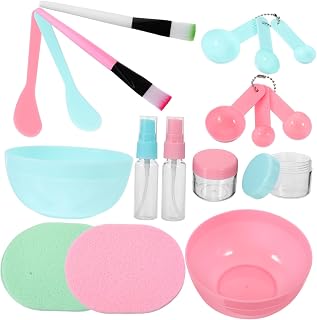 Face Mask Bowl and Brush Set 18-piece Diy Mask Tool Set Essential Spa Supplies for Home Use