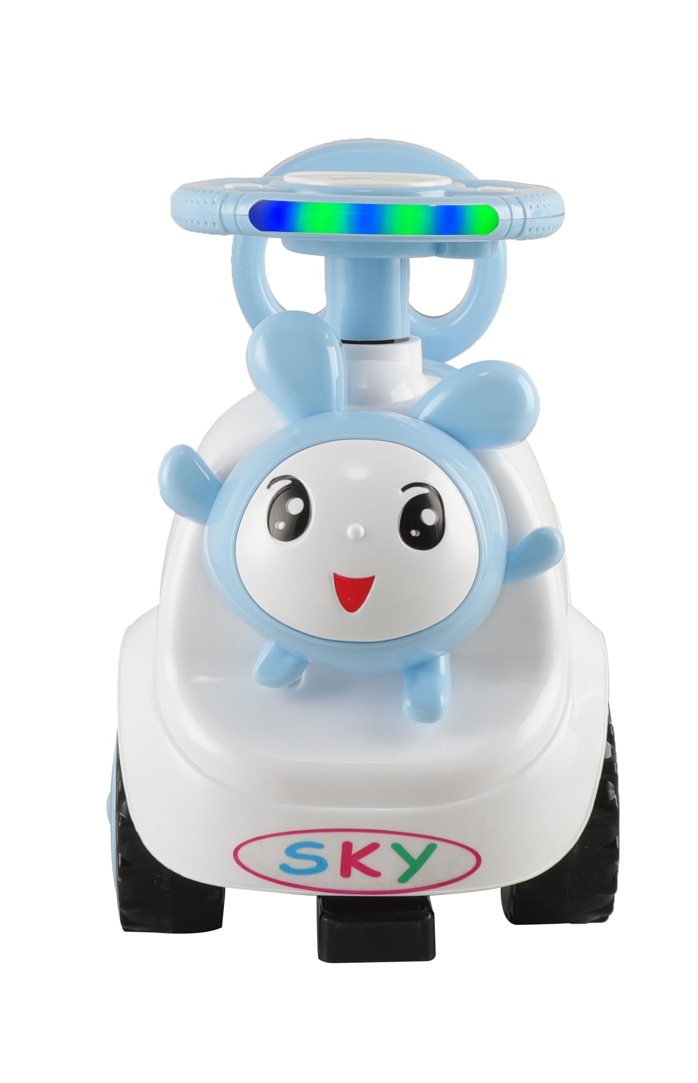JoyRide Ride on & Car for Kids with Music & Horn Steering, Push Car for Baby with Backrest,Under Seat Storage & Big Wheels, Ride on for Kids 1 to 3 Years Upto 25 Kgs (Rabbit, Blue)-image-27