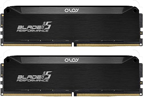 OLOy DDR5 RAM 32GB (2x16GB) Black Hairline Blade 6800 MHz CL32 1.45V Gaming UDIMM para Intel (MD5U1668320IRLDA)
