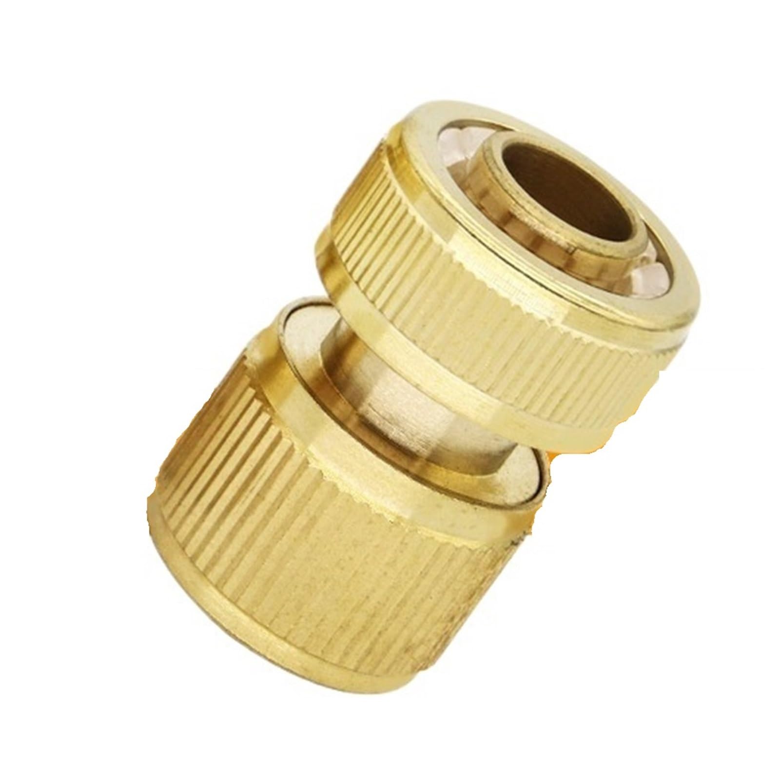 Sfoikvg Red Hose Connector Connector Hose 1/2 Inch Brass Garden Water Pipe Quick With Stop For Irrigation Supply Fast Connect For Outdoor Taps(Red)