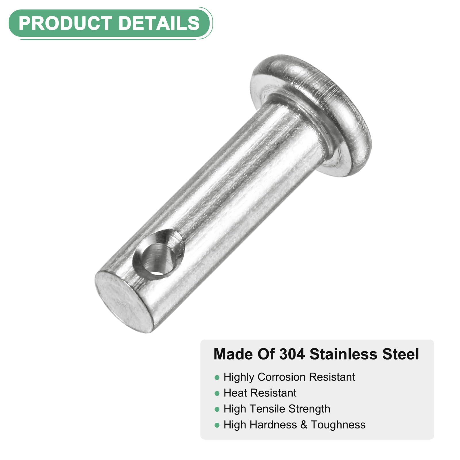 M METERXITY 20-Pack Single Hole Clevis Pins - Image 2