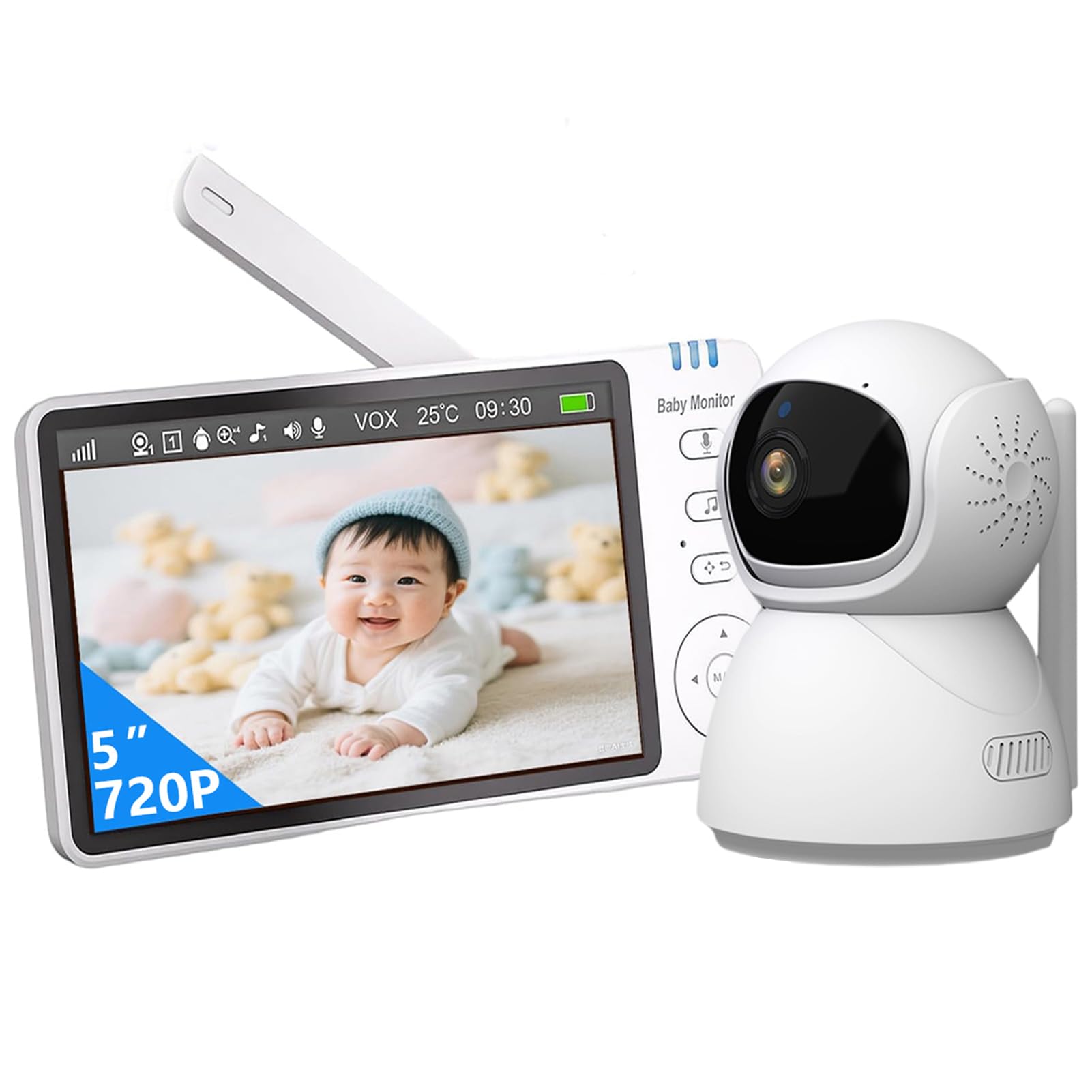 Amazon.co.jp: ZAIDER ベビーモニター モニター付き 見守りカメラ