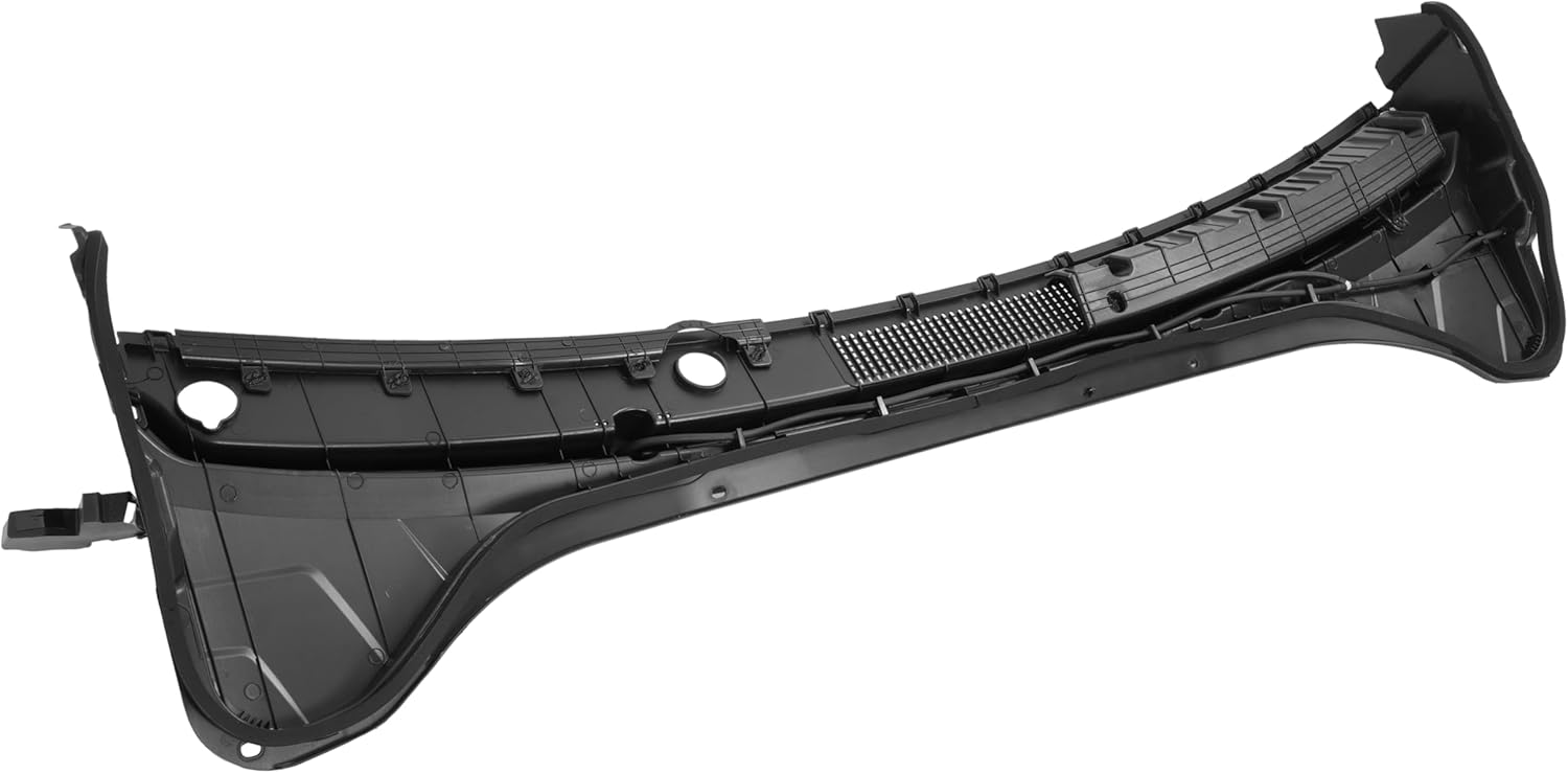 ALMULOO Windshield Wiper Cowl Panel Compatible with 2017-2018 Hyundai Elantra Replacement for 86150F3000 Air Inlet Grille Window Panel Cowl Cover PP Plastic