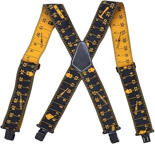 sevennine Tool Suspender Adjustable Elastic Heavy Duty Straps with 4 Clips Tool Belt for Men,Heavy Duty Suspender