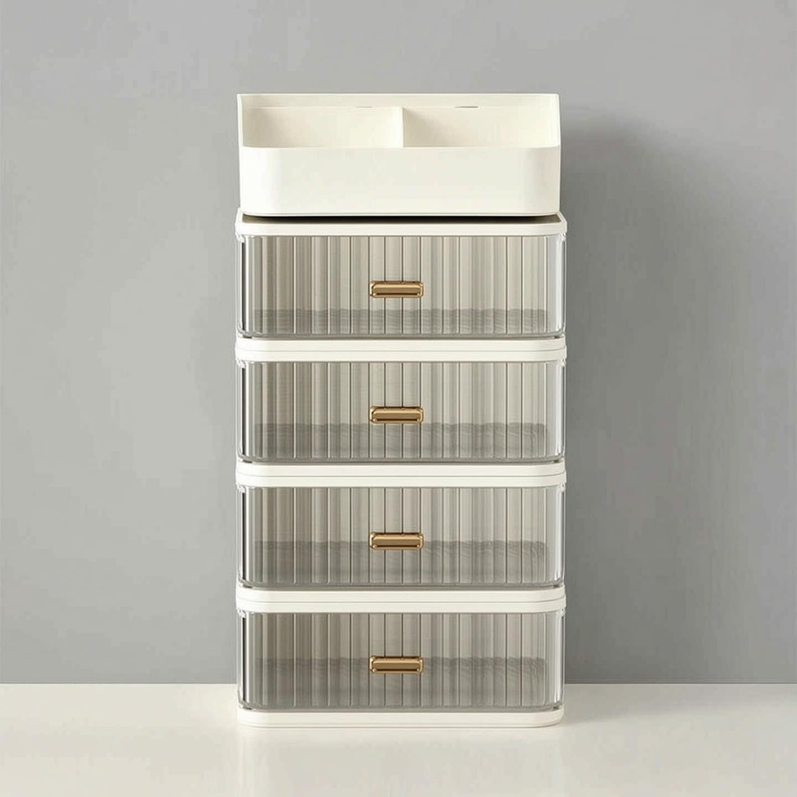 Organizzatore con Cassetti Salvaspazio Porta Penne da Scrivania Multi Livello Portaoggetti per Impiegati, Ufficio, 20 20 37.5 Cm