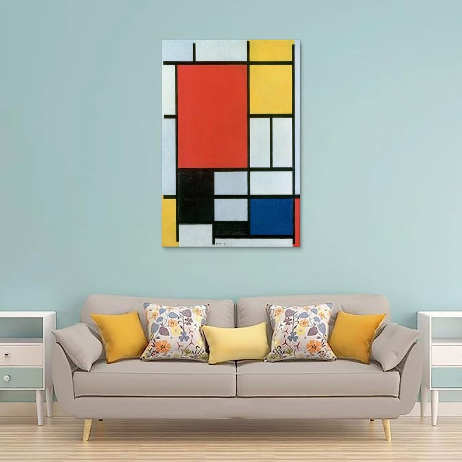 Amazon.co.jp: ピエト モンドリアン コンポジション ポスター 1921 年