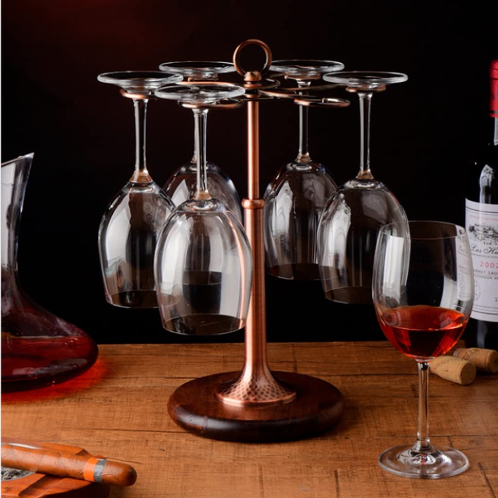 Amazon｜テーブル上の木製ワイングラスホルダー ワイン棚 ワイン