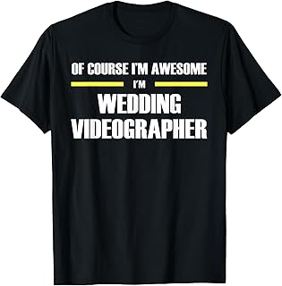 The Original Awesome Wedding Videographer T-Shirt