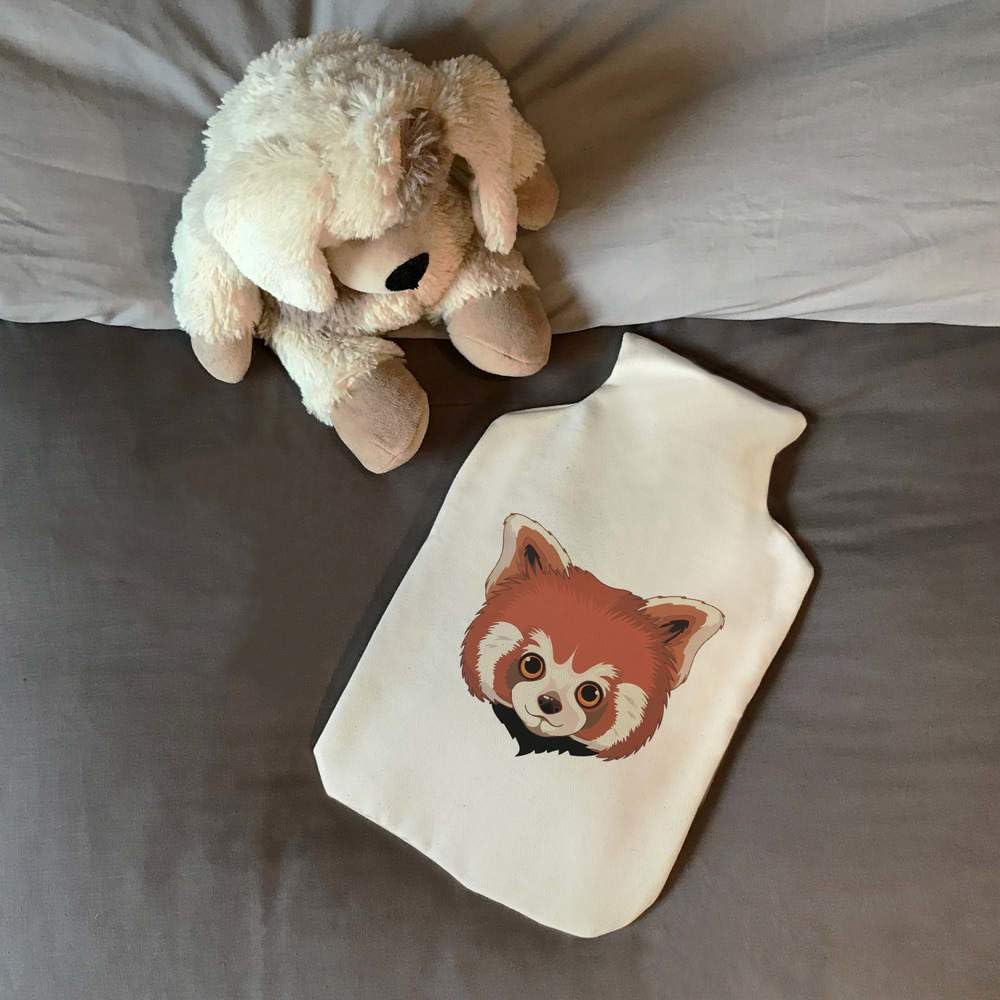 'Red Panda Face' Hot Water Bottle Cover (HW00036467)