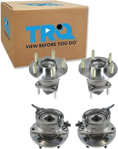 Vista 1048 de TRQ Juego de 2 rodamientos y bujes de rueda trasera izquierda y derecha compatible con Ford Expedition 2007-2010 Lincoln Navigator 2007-2010