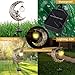 Solar Garden Lights Outdoor Decor,Moon Fairy Crackle Glass Lights,Waterproof Warm White LED Metal Stake Ornament,for Walkway Backyard Patio Lawn Pathway Decorations-Unique Gift Ideas for Gardening