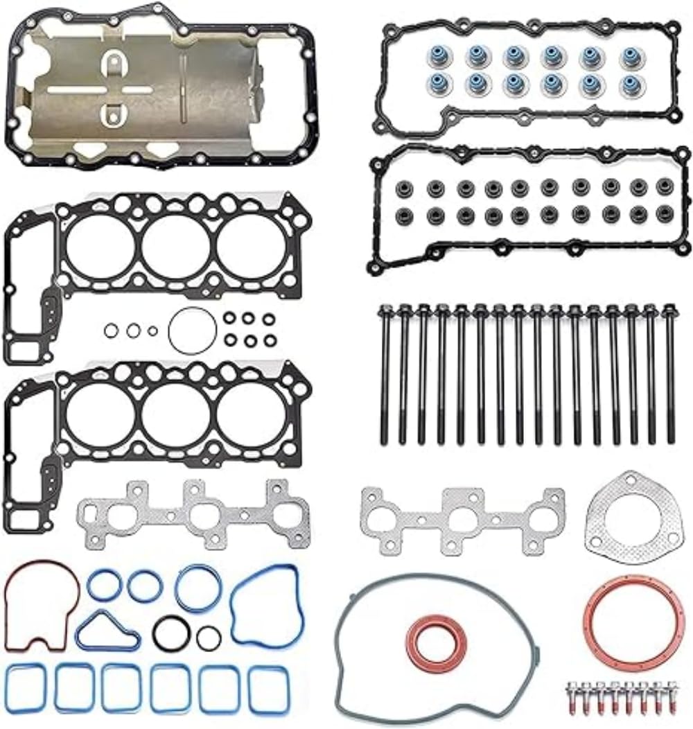 Cylinder Head Gasket Kits with Bolts for 2002-2005 Liberty, 2005 Grand Cherokee, 2002-2003 2005 Ram 1500, 2004-2005 Dakota Durango 3.7L V6 HS26229PT, ES71129-1