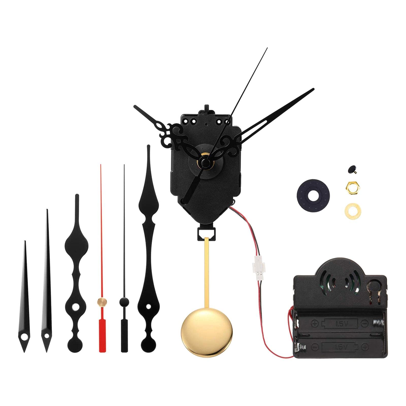 ATORSE® Pendulum Clock Movement Mechanism Kits W/ 3 Pairs Hands and Pendulum-picture-28