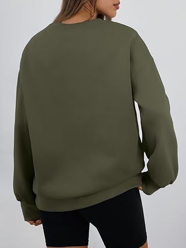 Miniatura 5 de Trendy Queen - Sudaderas para mujer, sudaderas con capucha de gran tamaño, cuello redondo, suéteres cómodos para otoño e invierno, ropa a la moda