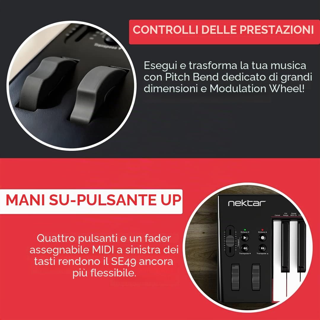 Nektar SE49 - Controller per tastiera MIDI USB