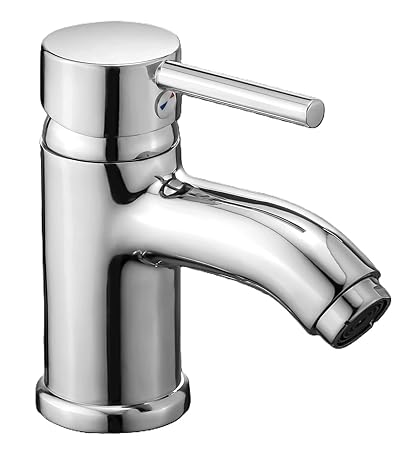 AGMECO Brass Material Single Lever Basin Mixer Economy Complete with SS-CP 600mm Long Flexible Connecting Hose Size - 15mm