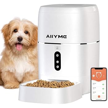 push button dog feeder