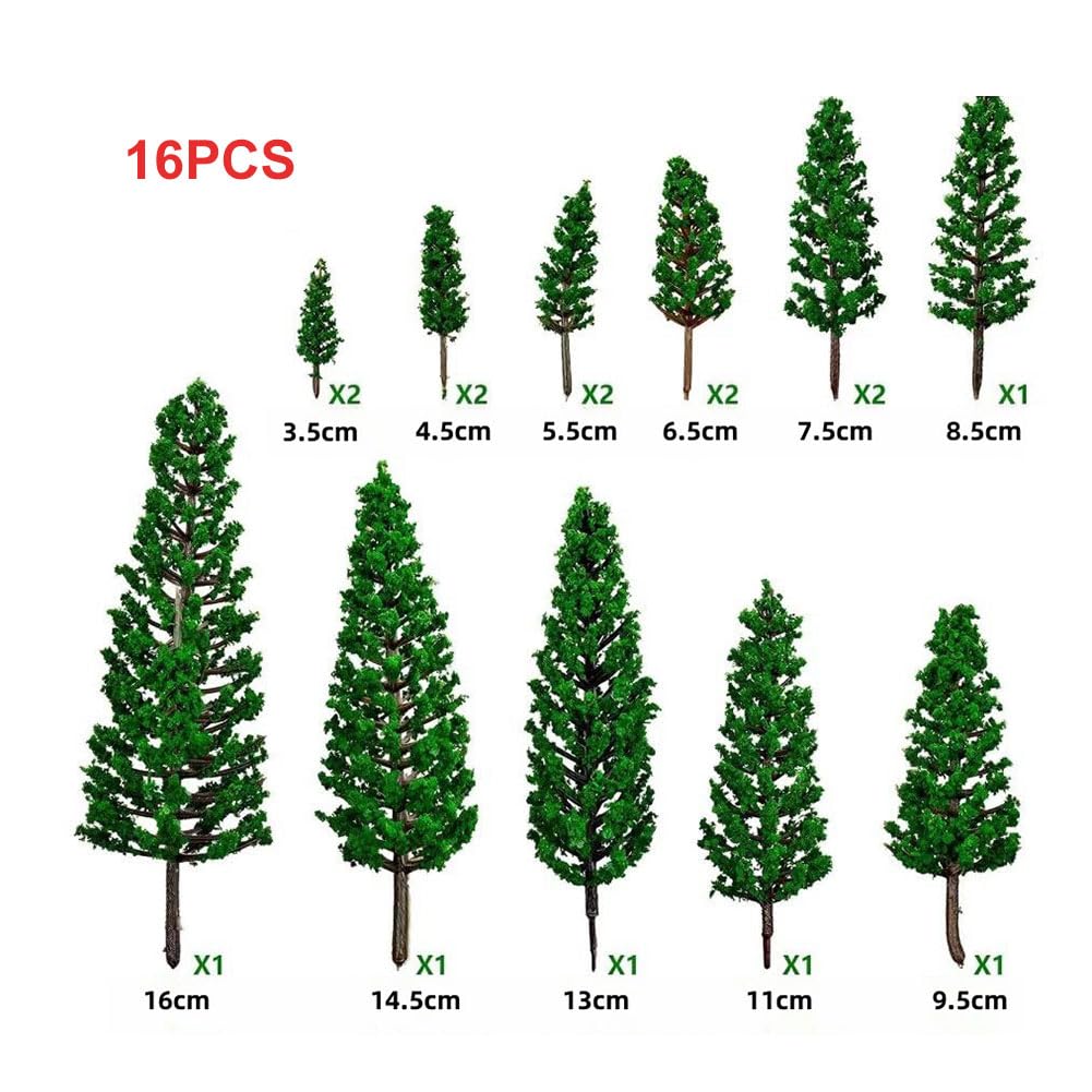 Helweet Model Trees, Diorama Tree, Miniature Landscape Trees, Model Train Scenery, Miniature Tree Model - Image 2