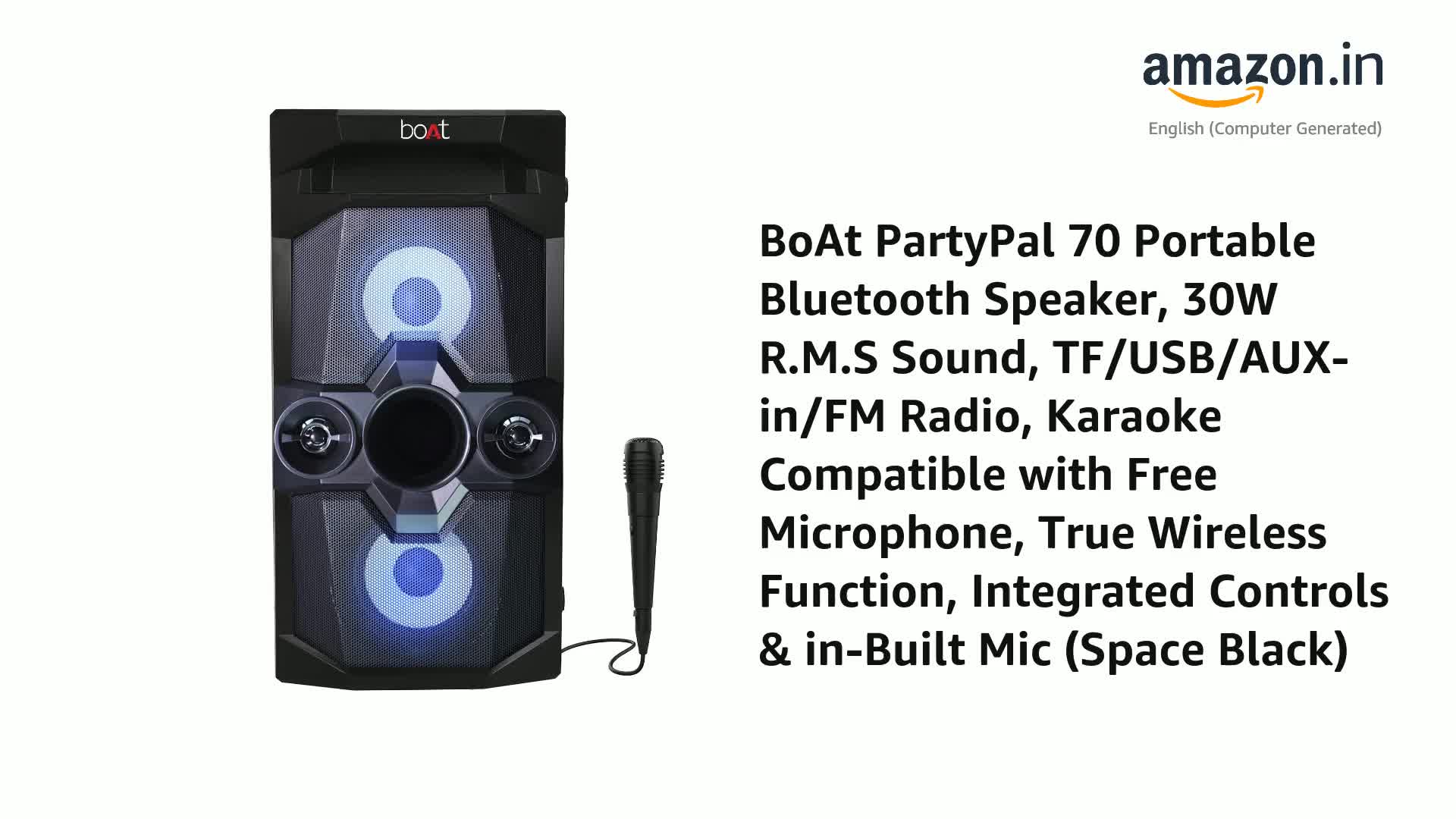 boAt PartyPal 70 Portable Bluetooth 
