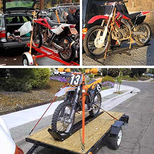 Jchl Tie-Down Cam Straps, Ratchet Tie Down Straps 1" X20' Lashing Straps Cargo Tie Down Strap Polyester Webbing Coated S-Hooks Cambuckle Metal Buckles 1000Lbs Capacity Securing Straps (Pack Of 4) #TOP7