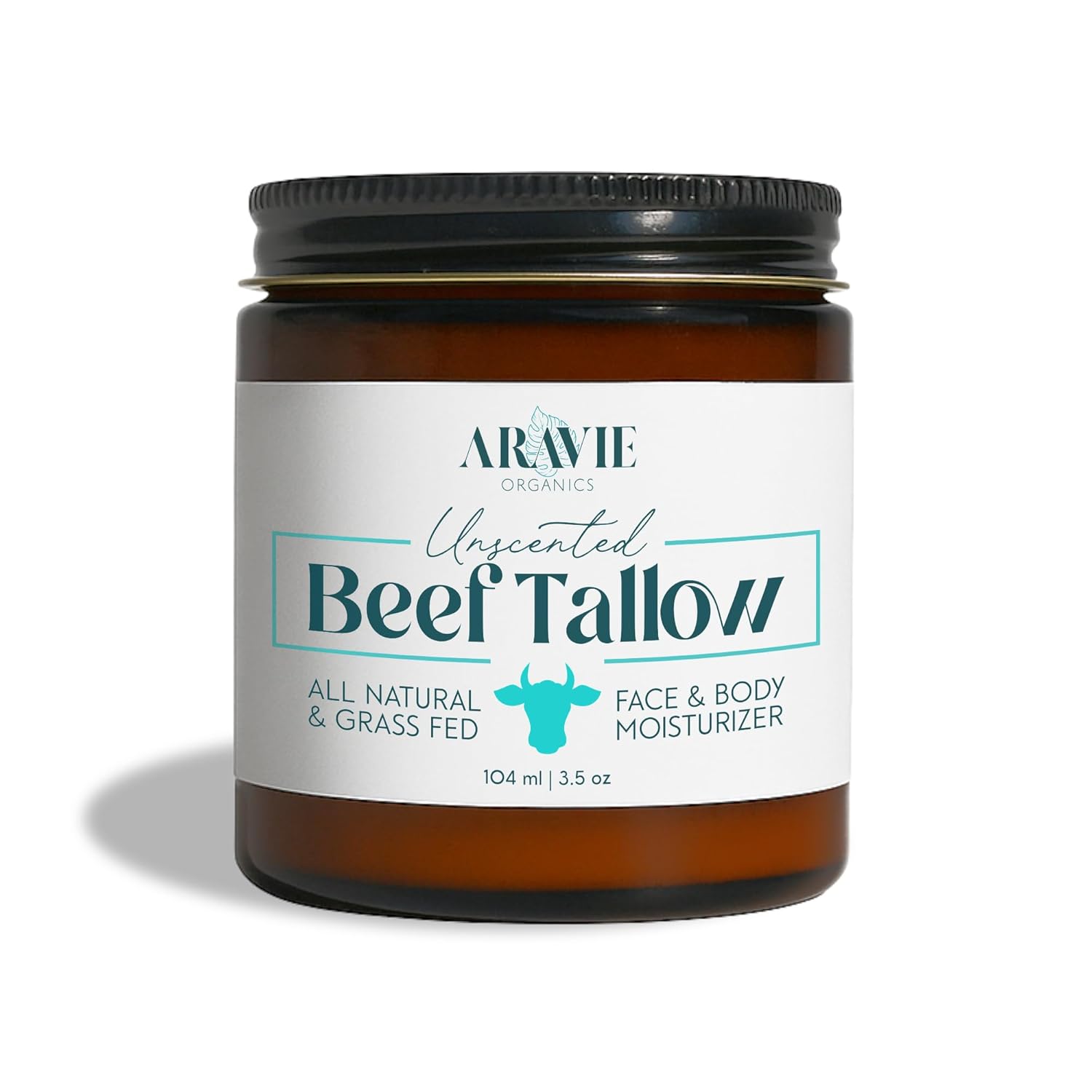 Beef Tallow Balm Face and Body Moisturizer for Sensitive Skin | Made with Grass-Fed Beef Tallow, Organic Pomegranate, Jojoba, and Castor Oil | Unscented 4 oz