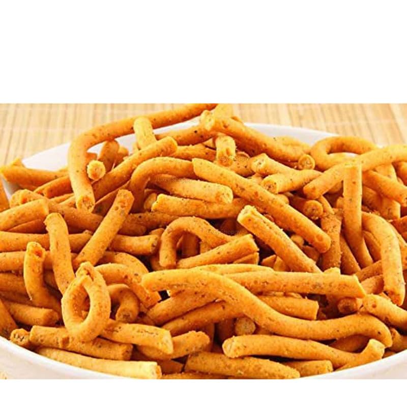 Lazy Shoppy® Sev | Thick Sev | Kadak Sev | Murukku Snack | Spicy Chips | Sev Karasevu | Bhaji Sev | Mora Sev | सेव भाजी | Indian Snacks | Perfect For Diwali (250 Grams) (B09KL1XBTT) Amazon Price History, Amazon Price Tracker