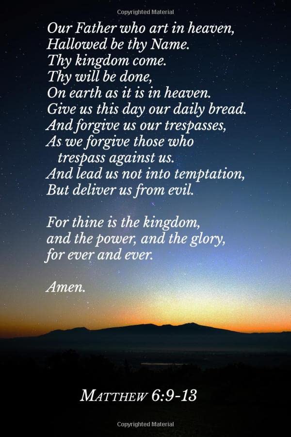 Our Father Who Art In Heaven | The Lord’s Prayer Journal: Amazon.co.uk ...