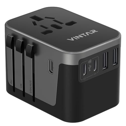 VINTAR Universal Travel Adapter with USB Ports