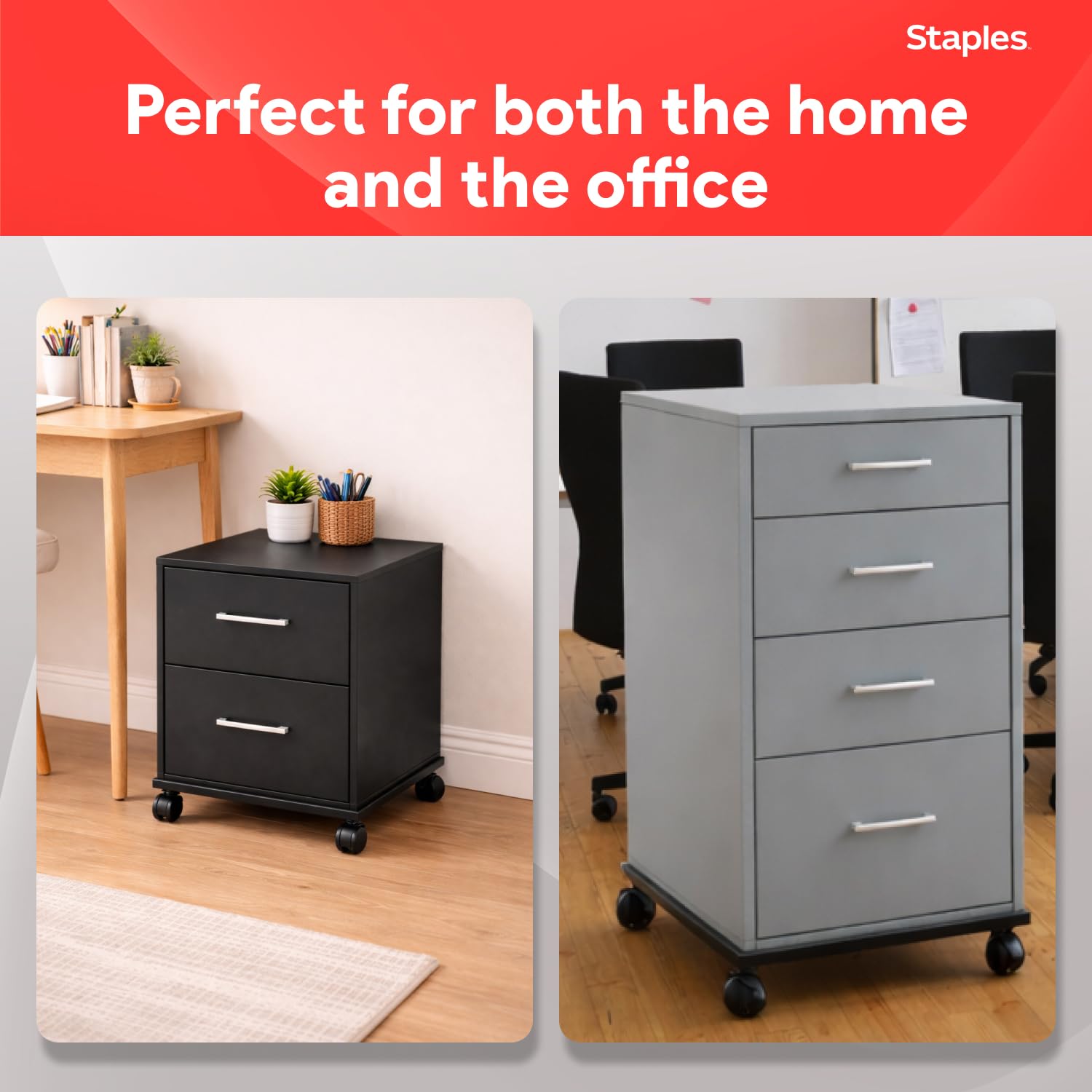 Staples Adjustable file Caddy, nero (52140)