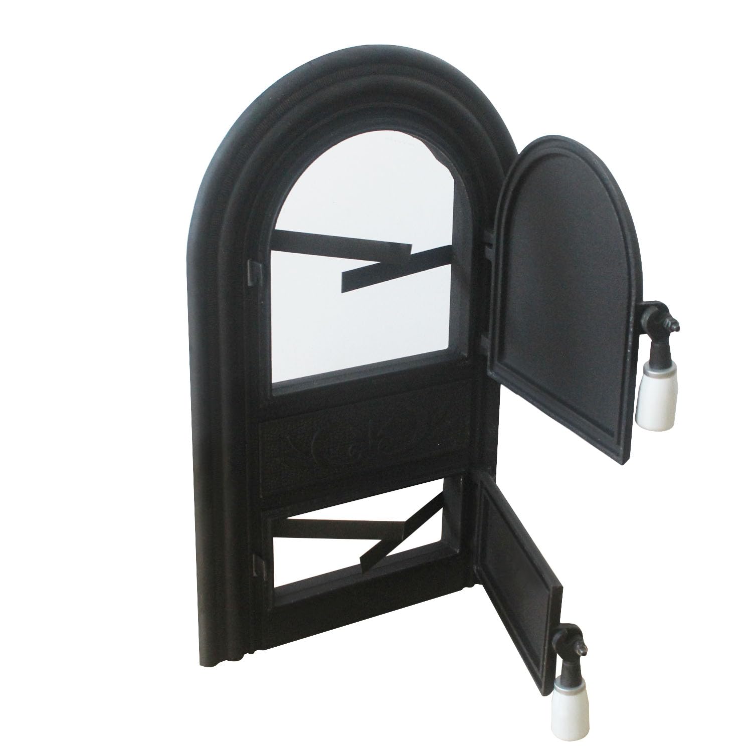 Sportello in ghisa per stufa a legna porte de visite cheminée ispezione canna fumaria sportello pulizia de cassetto raccogli cenere camino revisione botola